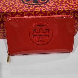 Tory Burch Patent Leather Wallet Brand New